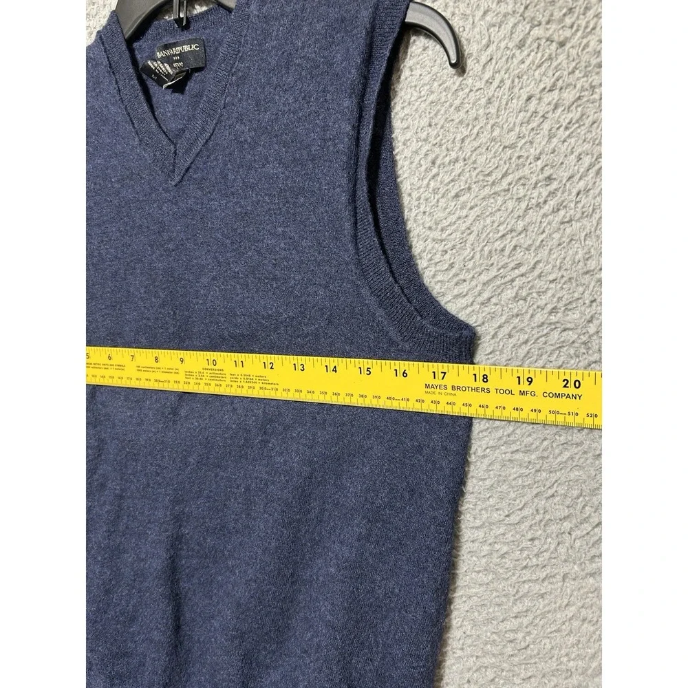Banana Republic Merino Wool Blue Sweater Vest Men's Size Medium